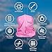 Debrief Me Anti slip WELDED EDGE Lightweight Breathable Neck Gaiter Mask for Face Protection from Sun Dust, Germ -Neck Balaclava Face Bandana Sport Scarf for Hiking Running Fishing (Pink)