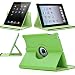 SuperLite 360 Degrees Rotating Stand Leather Case for Ipad 2/3/4, green