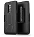 Encased OnePlus 6 Belt Clip Case (DuraClip) Slim Fit Holster Shell Combo w/Rubberized Grip (Smooth Black)