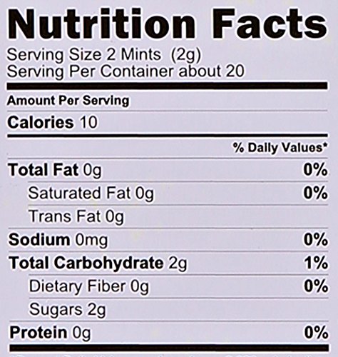 VERMINTS ALL NATURAL PEPPERMINT CANDY, 1.41 OZ