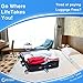 Travel Space Saver Bags (Includes Luggage Tag & Shoe Bag) Roll-Up Compression Storage Bags for Clothes (No Vacuum Needed) Packing Organizers for Travel and Home Storage. By Solse