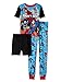 Justice League Little/Big Boys Toddler Snug Fit Pajama Top 3pc Pajama Set, 6