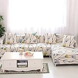 Hysenm 1/2/3/4 Seater Sofa Cover Home Décor Stretch Elastic Sofa Slipcover Couch Cover, Dandelion 4 Seater 235-300cm