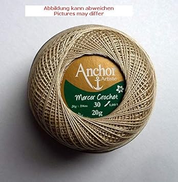 Anchor Häkelgarn Mercer Crochet 20 g St.30 Beige Fb.390