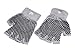 ProsourceFit Grippy Yoga Gloves, Yoga Hand Grips with Firm Fingerless Design, One Size Fits All Yoga Gloves with Grips for Women and Men, Grey