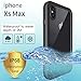 ShellBox Compatible for iPhone Xs Max Waterproof Case,Shockproof Snowproof Cover Case IP68 Underwater Full Body Rugged Protection Crystal Clear Built-in Screen Protector Case for iPhone Xs max (Black)