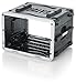 Gator Cases Lightweight Rolling 6U Rack Case with Heavy Duty Latches, Retractable Tow Handle, and Recessed Wheels; Standard 19.25