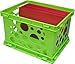 Storex Large Storage and Transport File Crate, 17.25 x 14.25 x 10.5 Inches, Neon Green, Case of 3 (STX61581U03C)