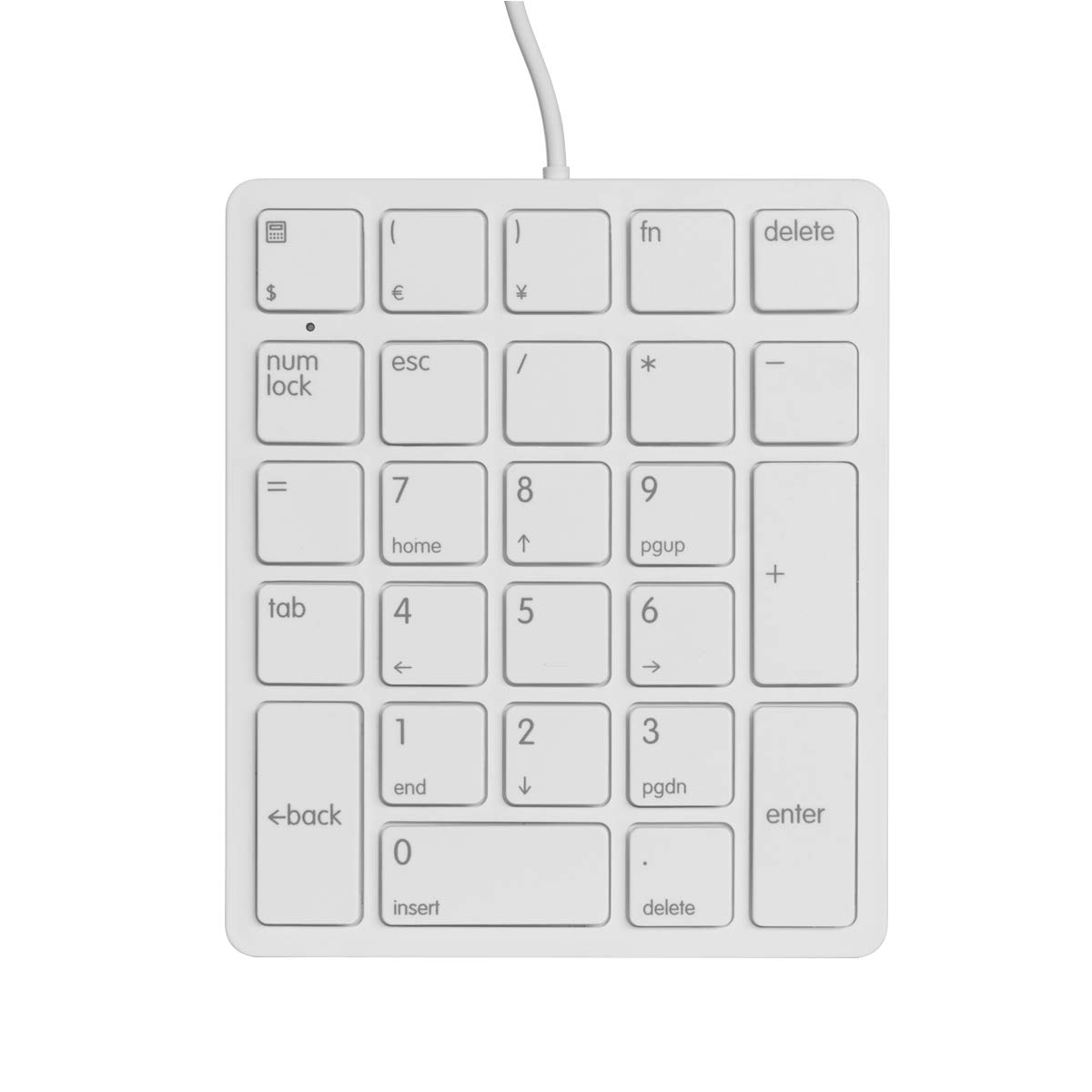 Photo 1 of Qisan Numeric Keypad Wired Numpad Keyboard 26 Keys Mini Slim External Number Keypad for Banking, Financial Securities | Laptop Accessories | Gaming Keypad | USB Keypad | Computer Input Devices
