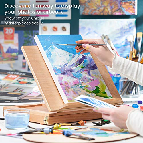 Arteza Acrylic Paper Foldable Canvas Pad, 8x11 Inches, 20 Sheets, DIY