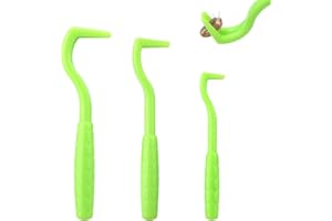 3pcs Tick Remover Tool Kit, 3 Sizes Green Plastic Painless Tick Puller Twister Tweezers Safe & Easy Remover Tools for Dogs Ca