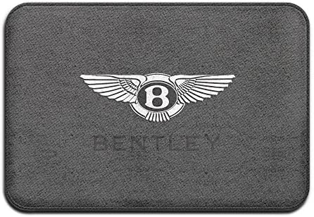 OpAppi Bentley Motor Logo Printed Design Non-slip Square Doormats Floor Mats,Front Door/Bathroom Mats (23.6"x15.7",L X W)