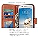 LG Aristo Case, LG Phoenix 3 Case, LG K8 2017 Case, LG Fortune Case, LK Luxury PU Leather Wallet Flip Protective Case Cover with Card Slots and Stand (Brown)