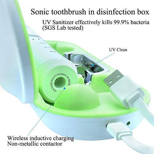 image for KIVOS Rechargeable Electric Toothbrush, Sonic Battery Powered Toothbru
