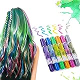 Hair Chalk Pens for Girls Kids, MSDADA Temporary Hair Color Chalk, Washable Hair Dye Safe for Girls Kids - Good Choice for New Year Birthday Party gift(6 colors)