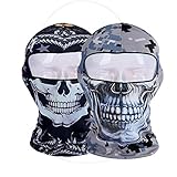 GANWAY Pack of 2 Outdoor Sports Sun Balaclavas Headwear Cycling Motorcycle Hat Camo Ski Mask Hood Skull Cap for Airsoft Hunting Fishing Masks
