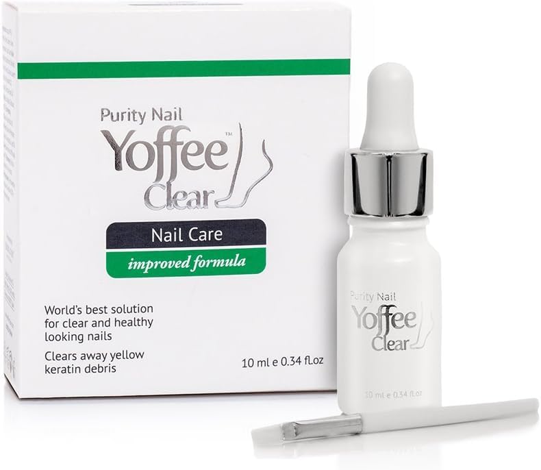 Yoffee Clear Nail Care - Anti Fungal Nail Treatment for Finger and Toenails - 10 ml - Antibacterial and Antiseptic - Fungal with Organic Argan Oil and Tea Tree Oil - Concentrated Formula/Made in Spain