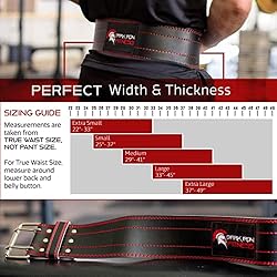 Medium Dark Iron Fitness Weight Lifting Belt for