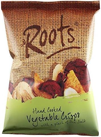 ( 18 Pack ) Roots Hand Cooked Vegetable Crisps with a Pinch of Sea Salt 40g