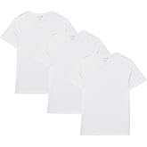 Lacoste Mens 100% Cotton Slim Fit V-Neck T-Shirt 3-Pack