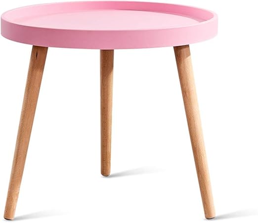 Amazon Com Living Room Small Round Table Nordic Solid Wood Sofa