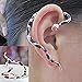 WelcomeShop Women Men Punk Alloy Snake Design Ear Cuff Wrap Stud Earrings Jewelry