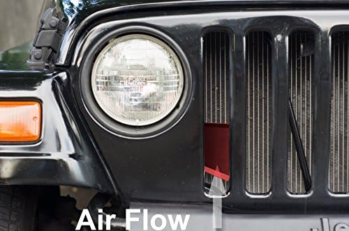 AVT Intake Scoop 1997-2006 Jeep Wrangler TJ 2.5/4.0 r + Horsepower/MPG Red