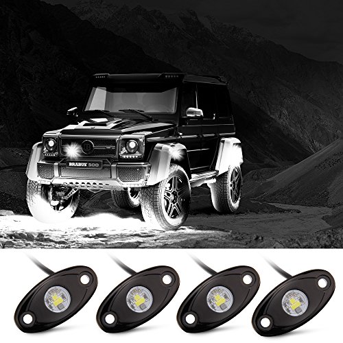 Rock lights,off-road lights with 4 pods cree led lights…