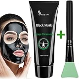 Blackhead Remover - Black Mask - Charcoal Peel Off Mask - Activated Charcoal Mask - Facial Mask - Charcoal Mud Face Mask - Blackhead Peel Mask - Peel Off Mask - Deep Pore Cleansing Mask (60 ml)