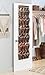 ZOBER Over the Door Shoe Organizer, 24 Pockets - Hanging Shoe Rack W/Mesh Pockets to Store Shoes, Towels, Snacks, Toys - Closet, Pantry Storage