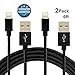 Cutelec 2Pack 6Ft Nylon Braided 8Pin iPhone Lightning Cable Durable and Fastly Charging Cord with Aluminum Connector Sync/Charge for iPhone 6S,6S Plus,6,6 Plus,5,5s,5c,iPod 7,iPad Pro,iPad Mini.