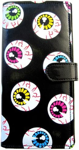 Eyeball Eyes Wallet Clutch Women Black