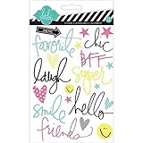 Heidi Swapp Friends Epoxy Stickers, Bright