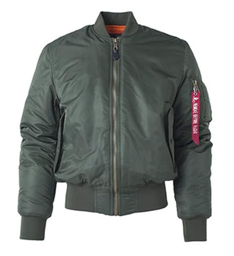 TMHOO Damen Klassisch MA-1 Bomberjacke Fliegerjacke Herbst Winter Gesteppt Gepolstert Slim Fit Jacke Mantel Übergangsjacke Mi