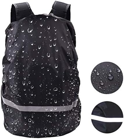 RoseLily Reflective Waterproof Backpack Rain Cover (15-85L) with Cross Buckle Strap and Silver Coating, Rainproof Storage Pouch, Perfect for Hiking Cycling Hunting Camping Travel