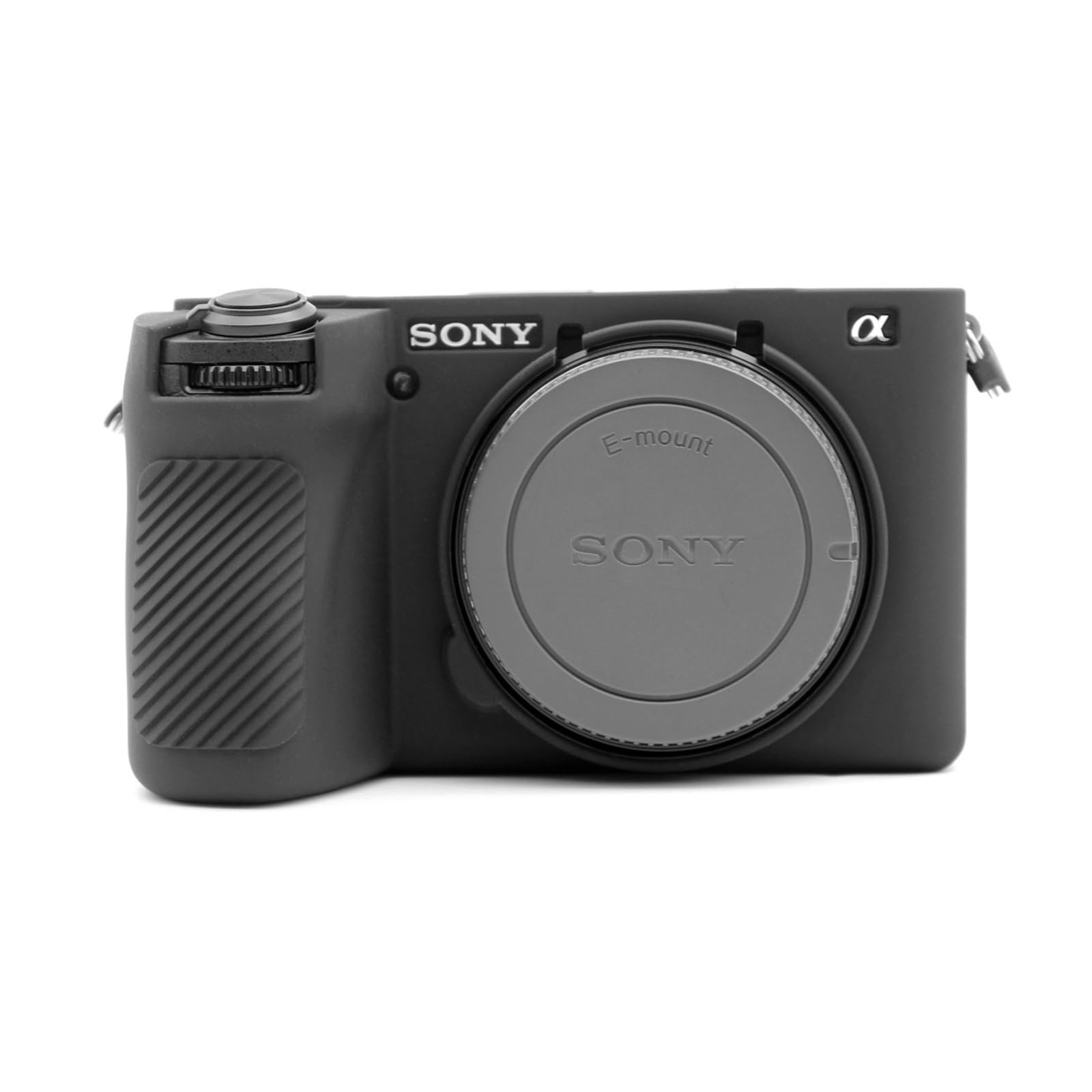 MUZIRI KINOKOO Silicone Case for Sony A6700, Soft Protective Case for Sony A6700/ Alpah 6700 Digital Camera - Anti-Scratch Slim Fit A6700 Silicon Case - Smooth Surface Black
