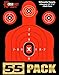 EasyShot Targets Shooting Targets 12 x 18inch Targets Highly Visible Neon Silhouette Paper Targets Heavy-Duty Paper Targets for Shooting in Short and Long Range Hunting Practice