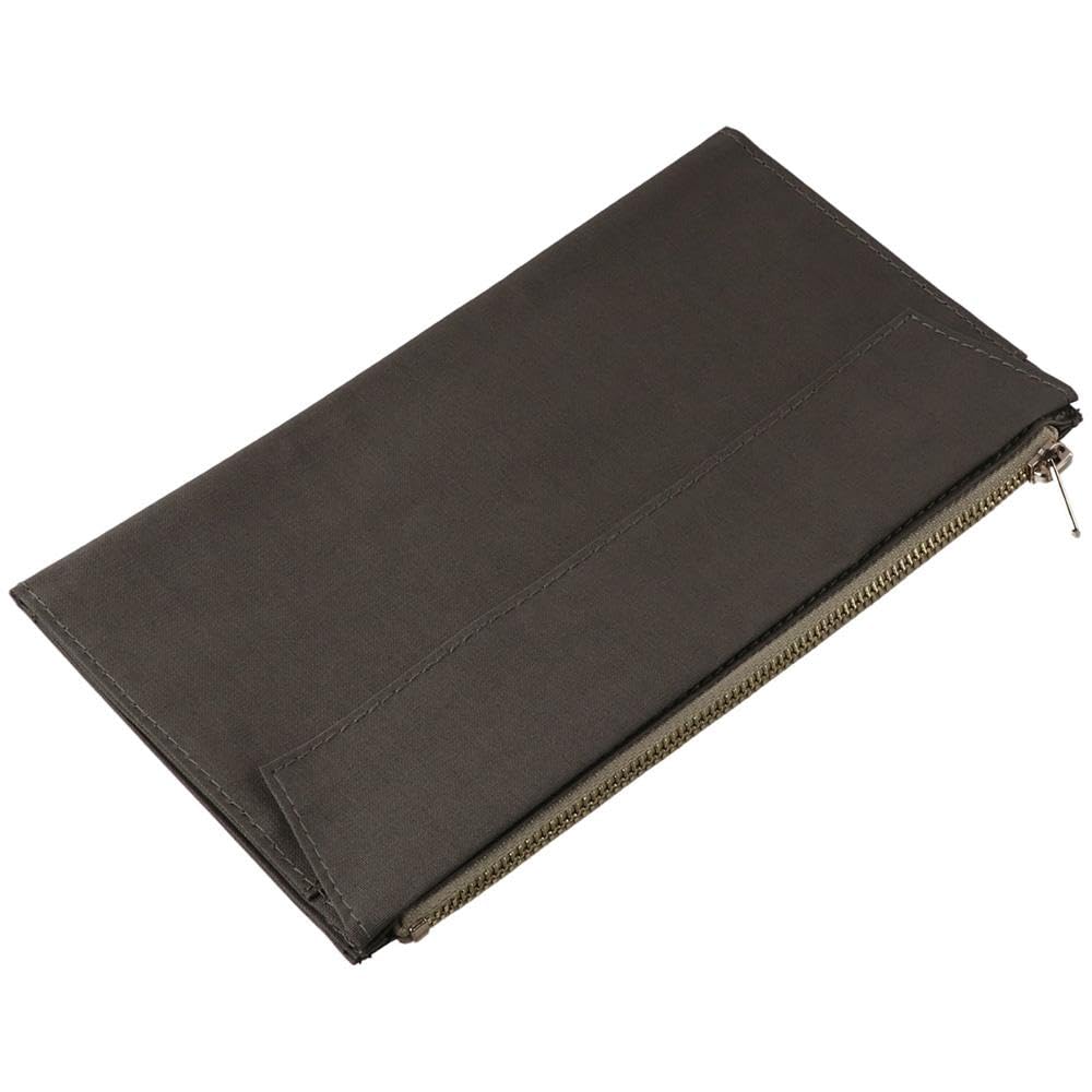 Risedot Laptop Hand Account, Paper Bag Zipper Storage Bag, Canvas Zipper Bag, Standard Size Paper Clip Storage Bag (0live Green)