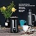 SimpleTaste Automatic Milk Frother, 4.2 x 4.2 x 7.7 inches, Black