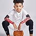 COOLOMG Basketball Knee Pads Youth Kids Adult Football Protective Padded Knee Compression Sleeves Black XL