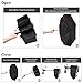 Travel Umbrella, Ace Teah Auto Open Close Folding Umbrella 49.5 Inch with Safe Lock Design and Reflective Strip, waterbreak Teflon Compact Portable Rain Umbrella 10 Ribs, Black