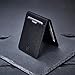 Vaultskin MANHATTAN Slim RFID Blocking Bifold Leather Wallet for Men - Minimalist Front Pocket Card Holder, Holds 9 Cards & Cash, Premium Italian Leather (Black)