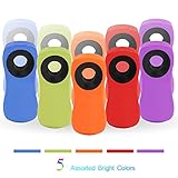 10 Pack Strong Magnetic Multi-Purpose Clips with Neodymium Magnet- 5 Assorted Bright Colors Good Grips Bag Clips - Food Bags and Chip Bags, Home Kitchen and Office Use