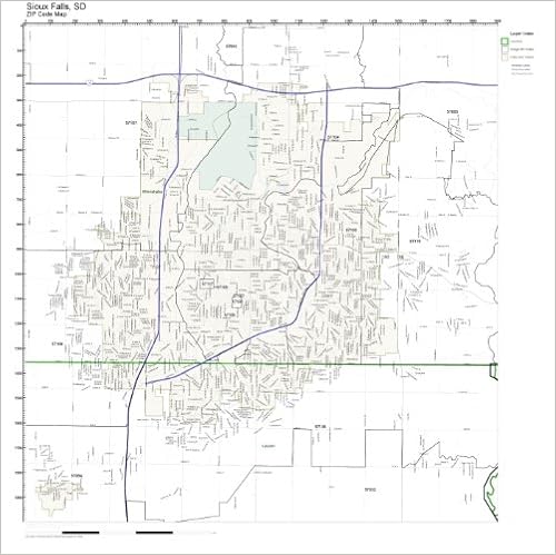 Sioux Falls Zip Code Map Zip Code Wall Map Of Sioux Falls, Sd Zip Code Map Laminated: Amazon.com:  Office Products