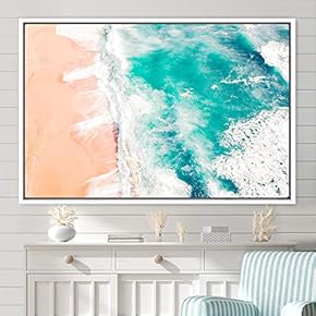 signwin Framed Canvas Wall Art Coastal Freedom Aerial...