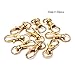 BRCbeads Lobster Clasp Gold Plated Jewelry Lobster Claw Swivel Clasps 32mm Key Ring for Jewelry Making