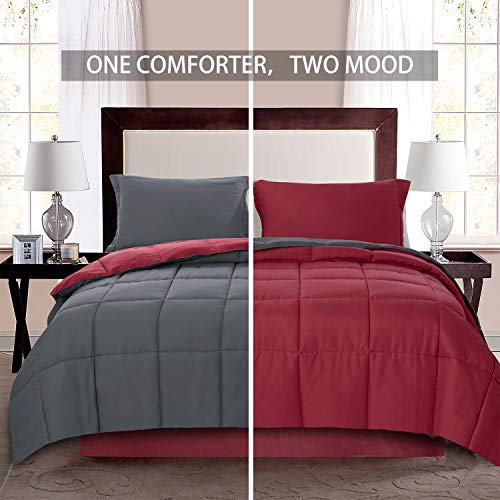 Homelike Moment Lightweight Comforter Set King Reversible All Season
