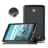IVSO LG G Pad F 8.0 Case/ LG G Pad 2 8.0 case- Ultra-Slim and Ultra-light High Quality PU Leather Folio Case Stand Cover for [AT&T 4G LTE Model V495 and T-Mobile 4G LTE Model V496] Tablet (Black)
