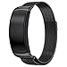 Maxjoy For Samsung Gear Fit 2 Band, Milanese Loop Replacement Bands Stainless Steel Bracelet Metal Strap with Magnet Clasp for Samsung Gear Fit2 SM-R360 Smart Watch, Black