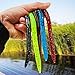 Sougayilang Fishing Worms Soft Senko Bait Plastic Fishing Lures Wacky Rig Grub Hook Tackle Swivel for Bass Trout Fishing